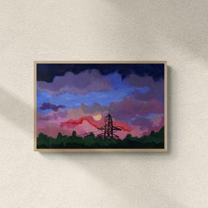 Fine Art Print – Print of my original Acrylic Painting &quot;Dusk&quot;