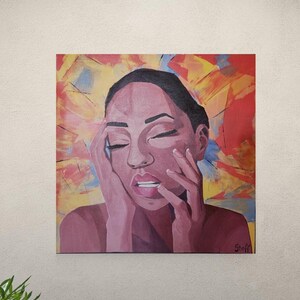 Fine Art Print – Print of my original Acrylic Painting &quot;Gathering my thoughts&quot;