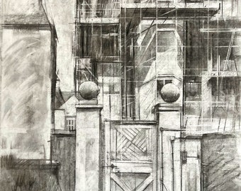 Uppingham School Gates - Charcoal