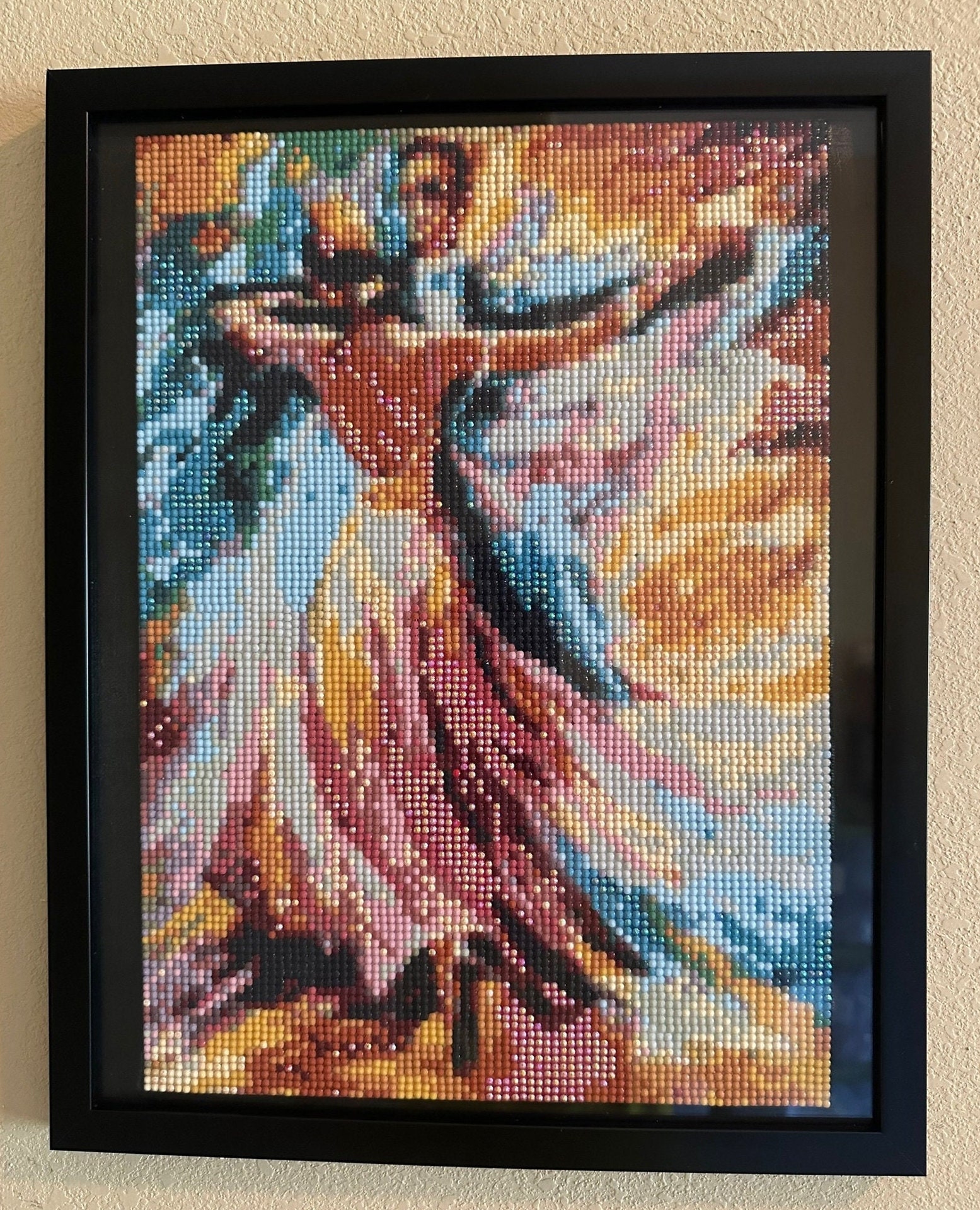 Framed Finished Diamond Art Painting, 11x14in. 