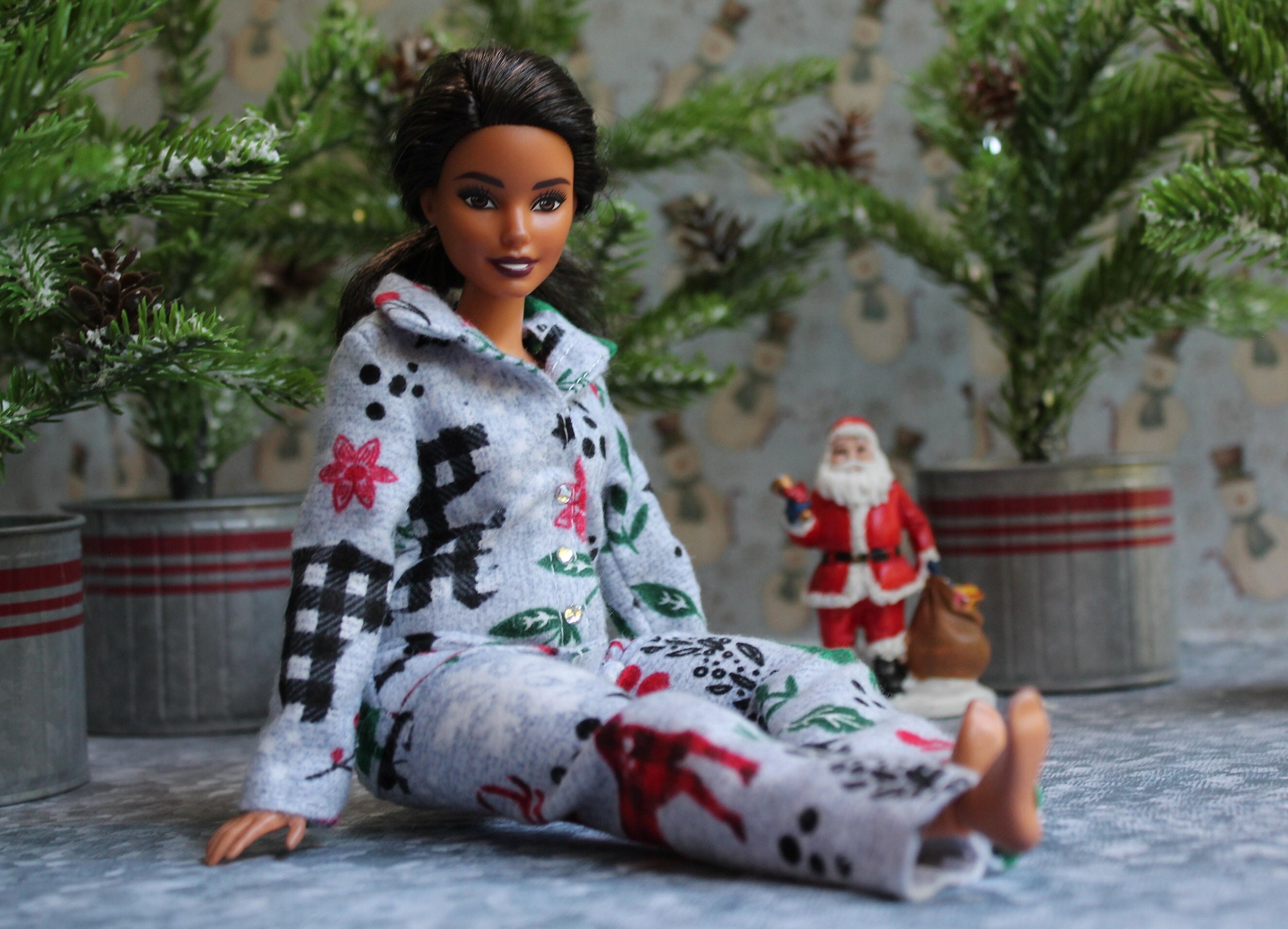 Barbie Christmas Pajamas Etsy UK