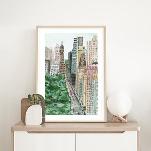 NYC Giclée Print, Central Park, New York City Art Print by Leela Ann Art