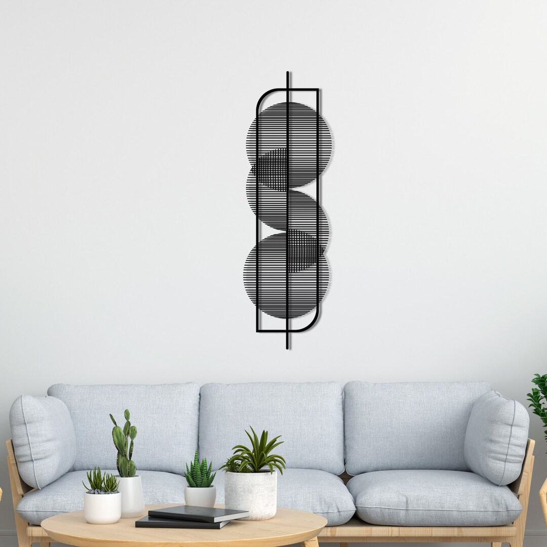 Metal Wall Decor, Geometric Wall Decor, Modern Metal Wall Decor