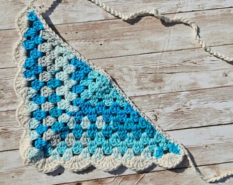 Ocean Hair Bandana | Crochet Hair Accessory