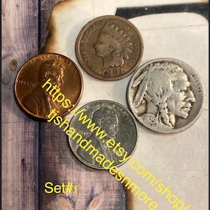 Vintage USA coin lot 4 coins see description