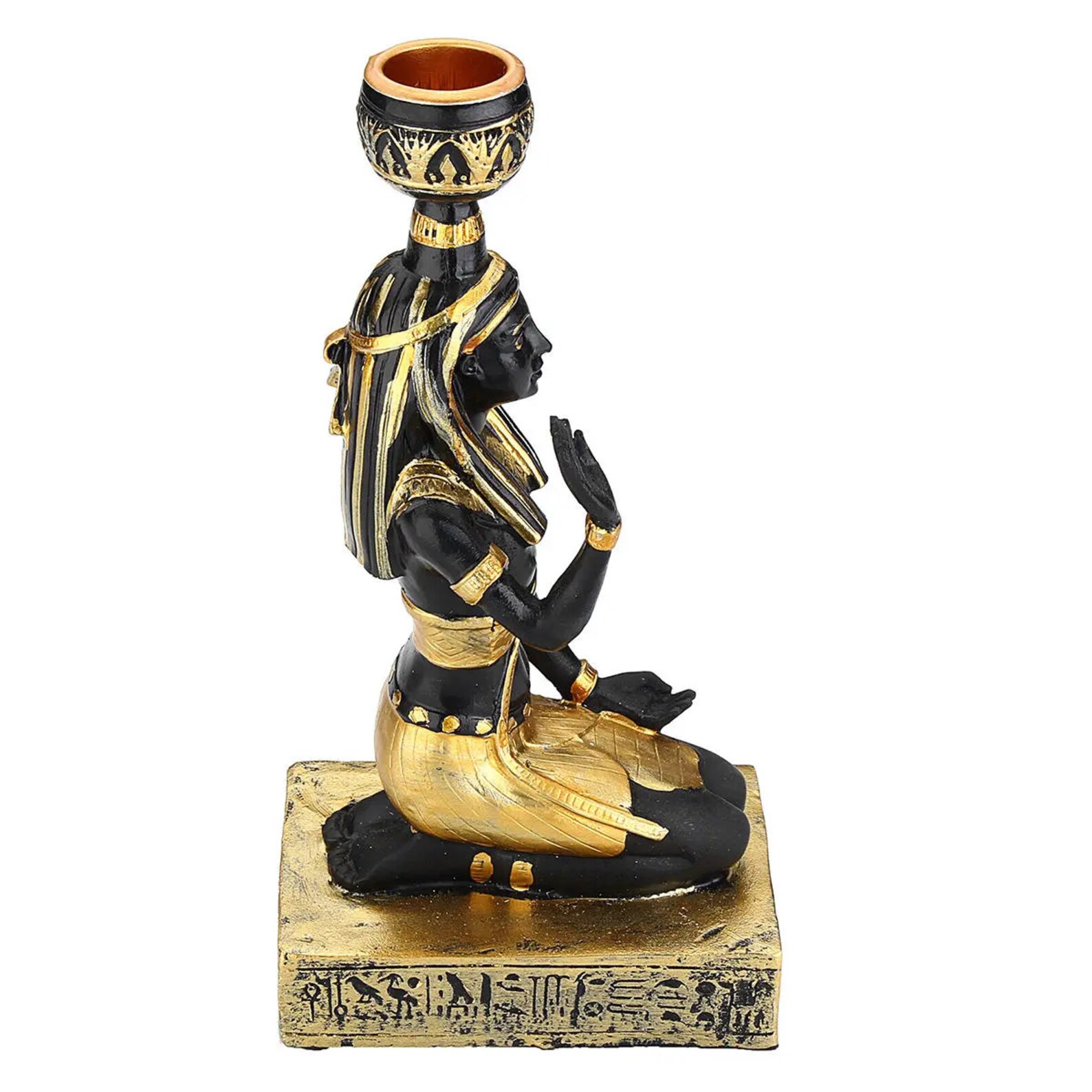 Egyptian Candle Holder Anubis Vintage Statue Craft Home Etsy