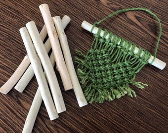 15 cm kleine Naturholzdübel mit 1/2 ”Durchmesser (set von 7 Stäbchen)