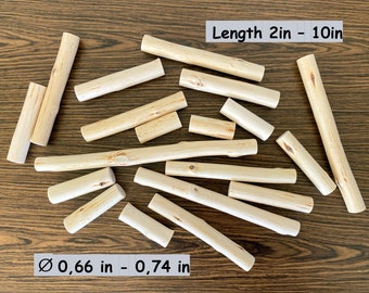 Birch Wood Sticks Peeled Different Length for Decoration Tree Branches Birchwood Pieces Wood Blocks for Crafting