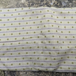 Gold / Purple Polka Dot pattern - Designer Upholstery Fabric Remnant - 1.35m width, 2m length - Discontinued fabric at half Price!