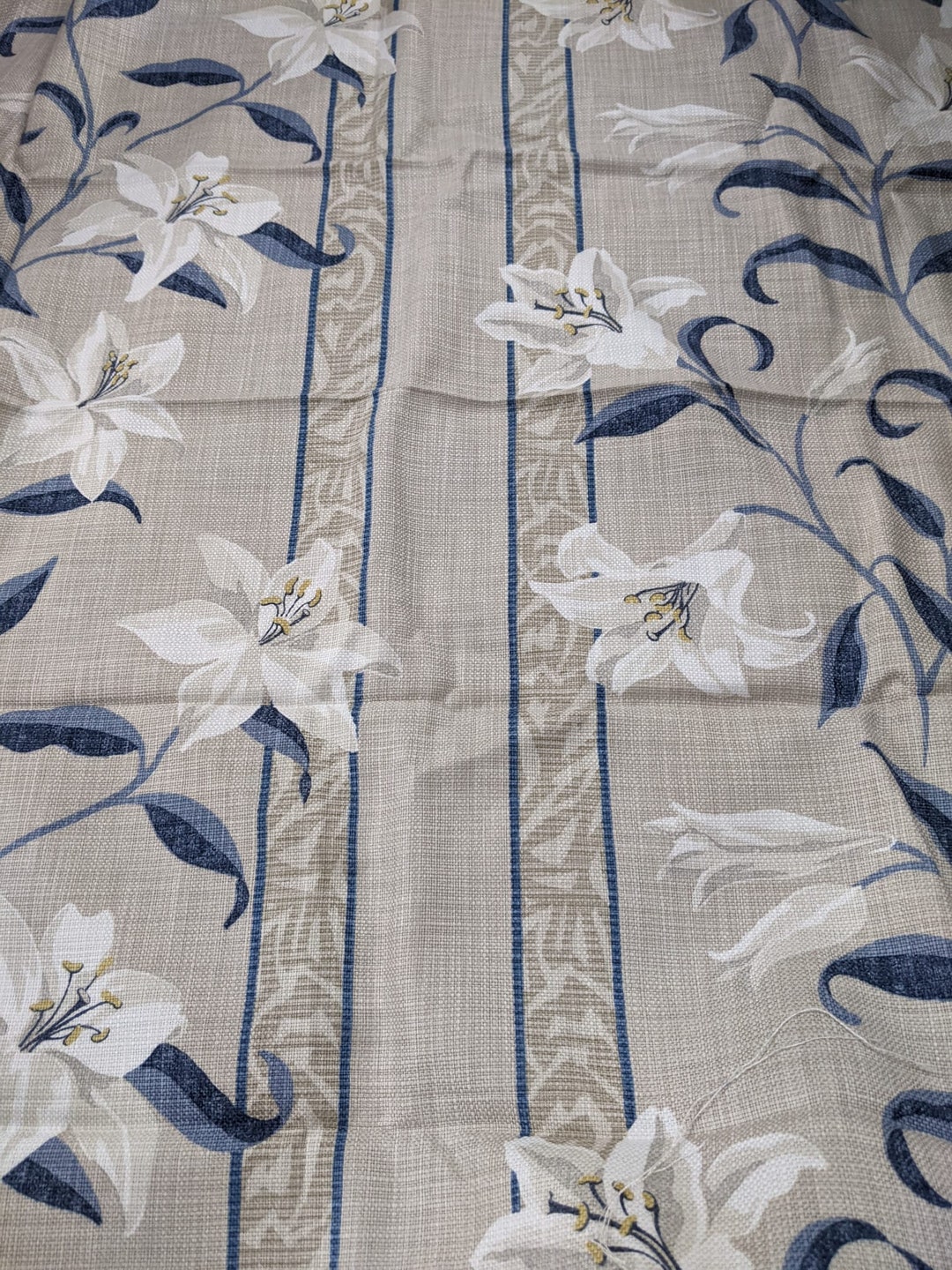 Sandersons Lilium Designer Upholstery Fabric Remnant Etsy