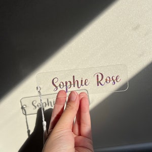 Personalised Book Mark | Acrylic bookmark | Bookish | Personalised gifts