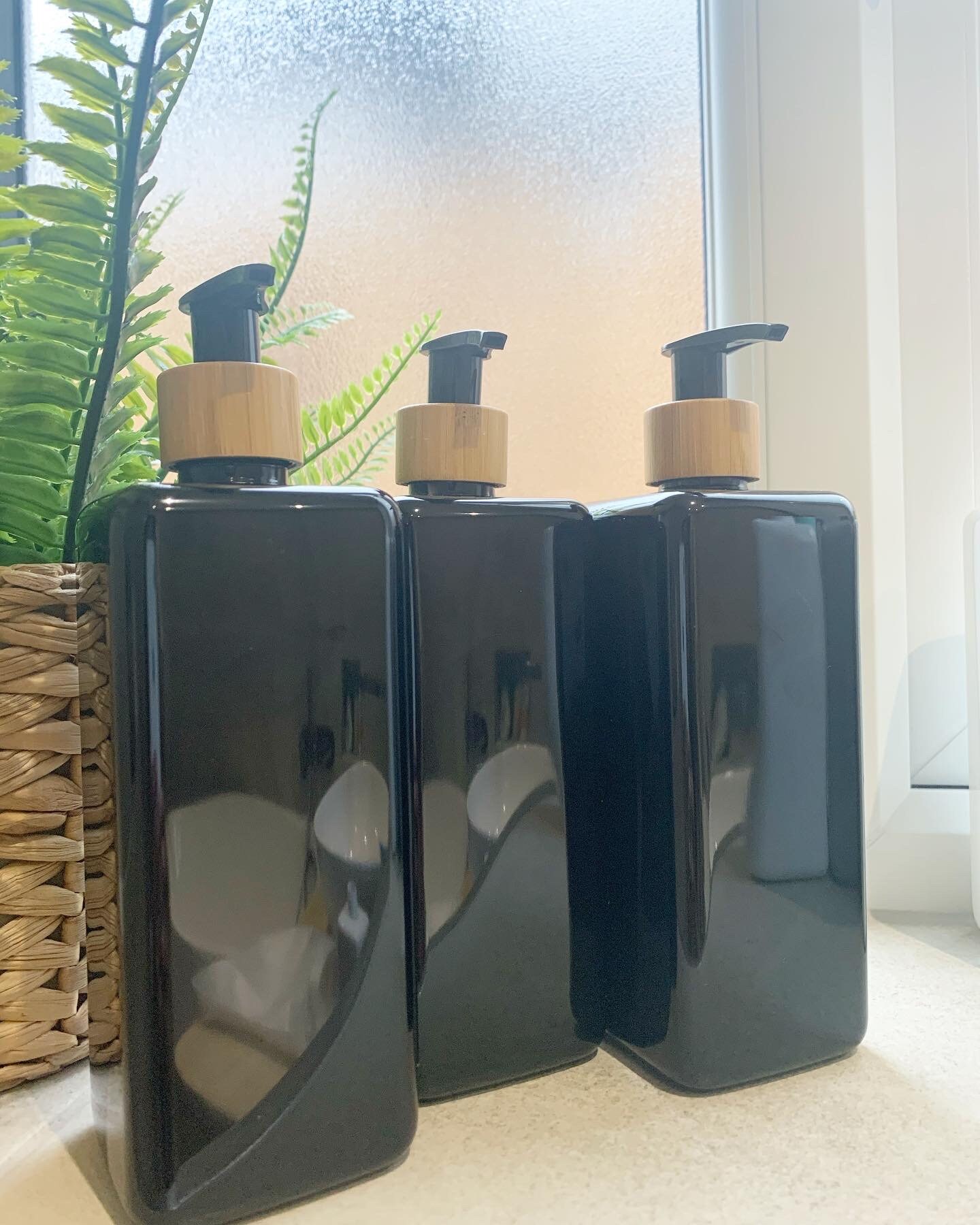 Square 500ml Personalised Pump Bottles Grey Square Pump Etsy