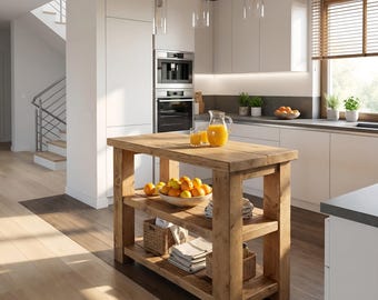 STONEFORD Kitchen Island / Breakfast Bar / Rustic Island