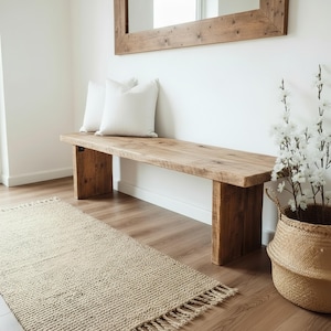 Nordic Bench Rustic Bench For Entryway