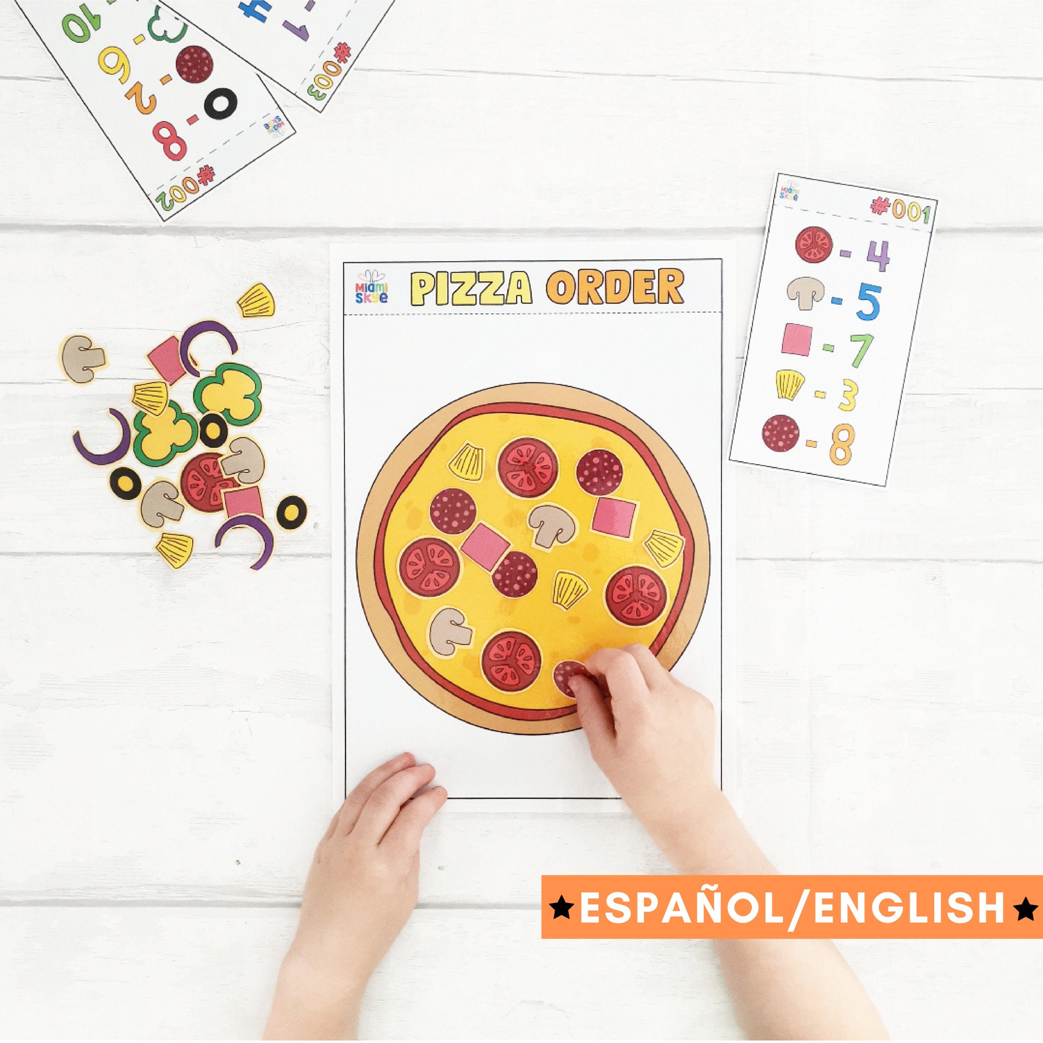 Pizza Order Spanish/english Included Etsy India