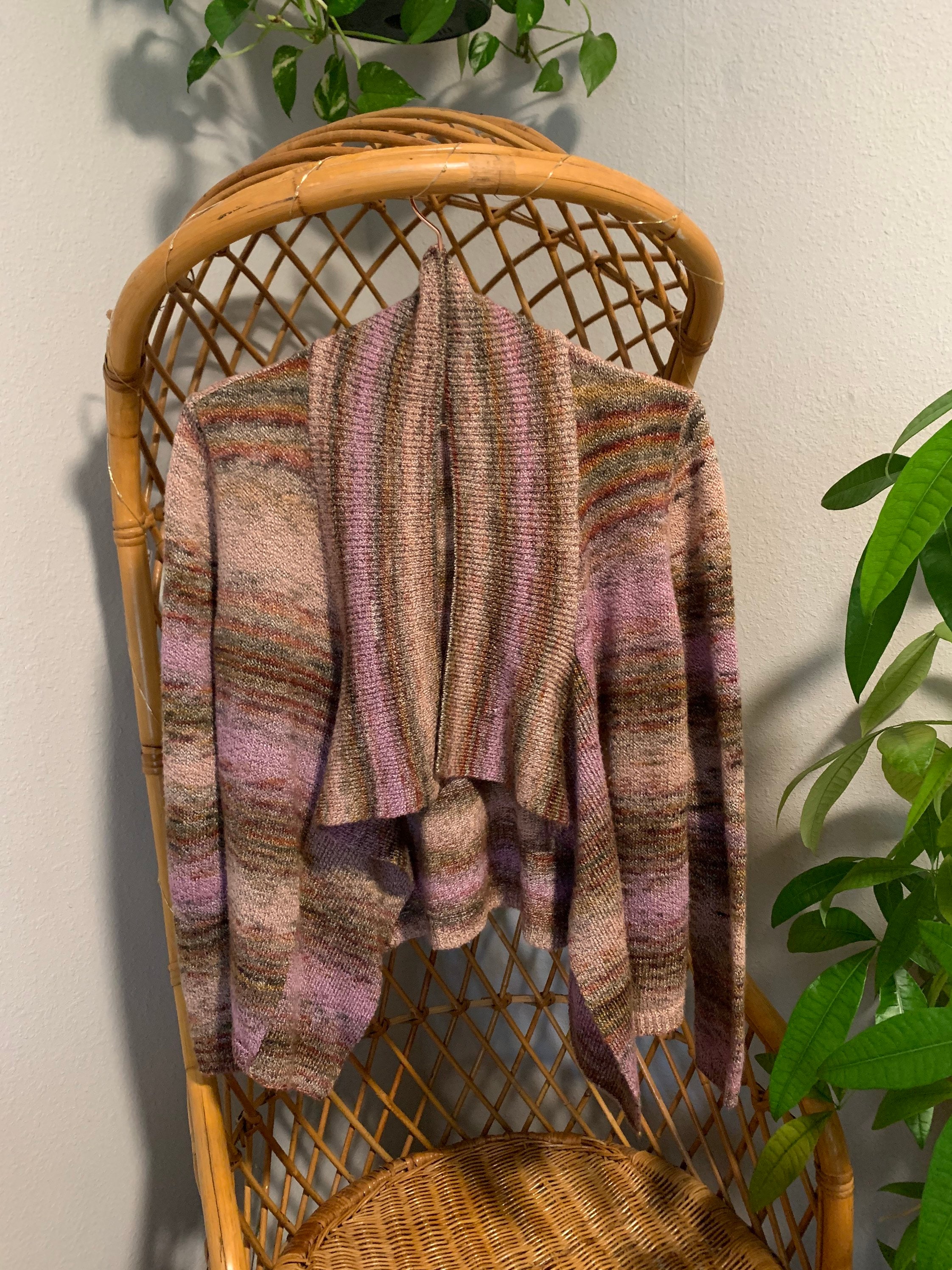 Colorful Knit Cardigan Sweater Preloved Vintage Retro Etsy