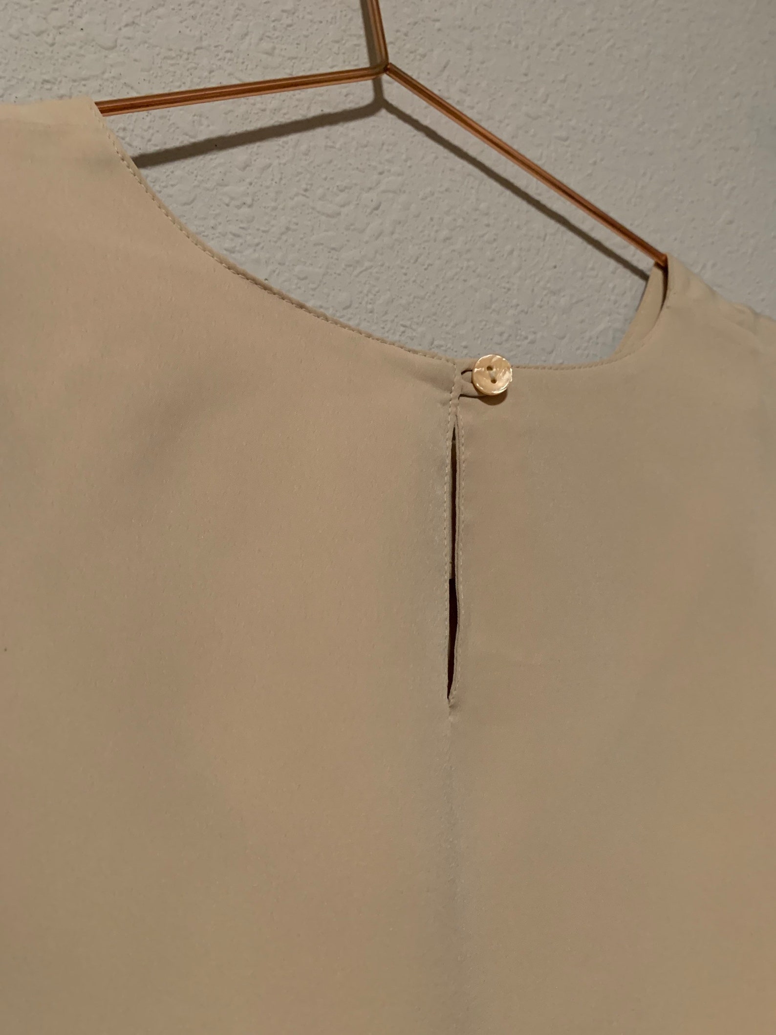 Cream Shoulder Pads Blouse Preloved Vintage Retro Recycled Etsy