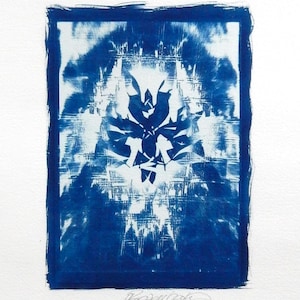 Abstract #18 (arte originale cianotipica)