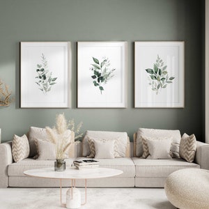 Botanical Prints, Wall Art, Home Decor, Leaf Prints, Botanical Pictures, Living Room Prints, Hallway Prints, Bedroom Prints, Wall Decor