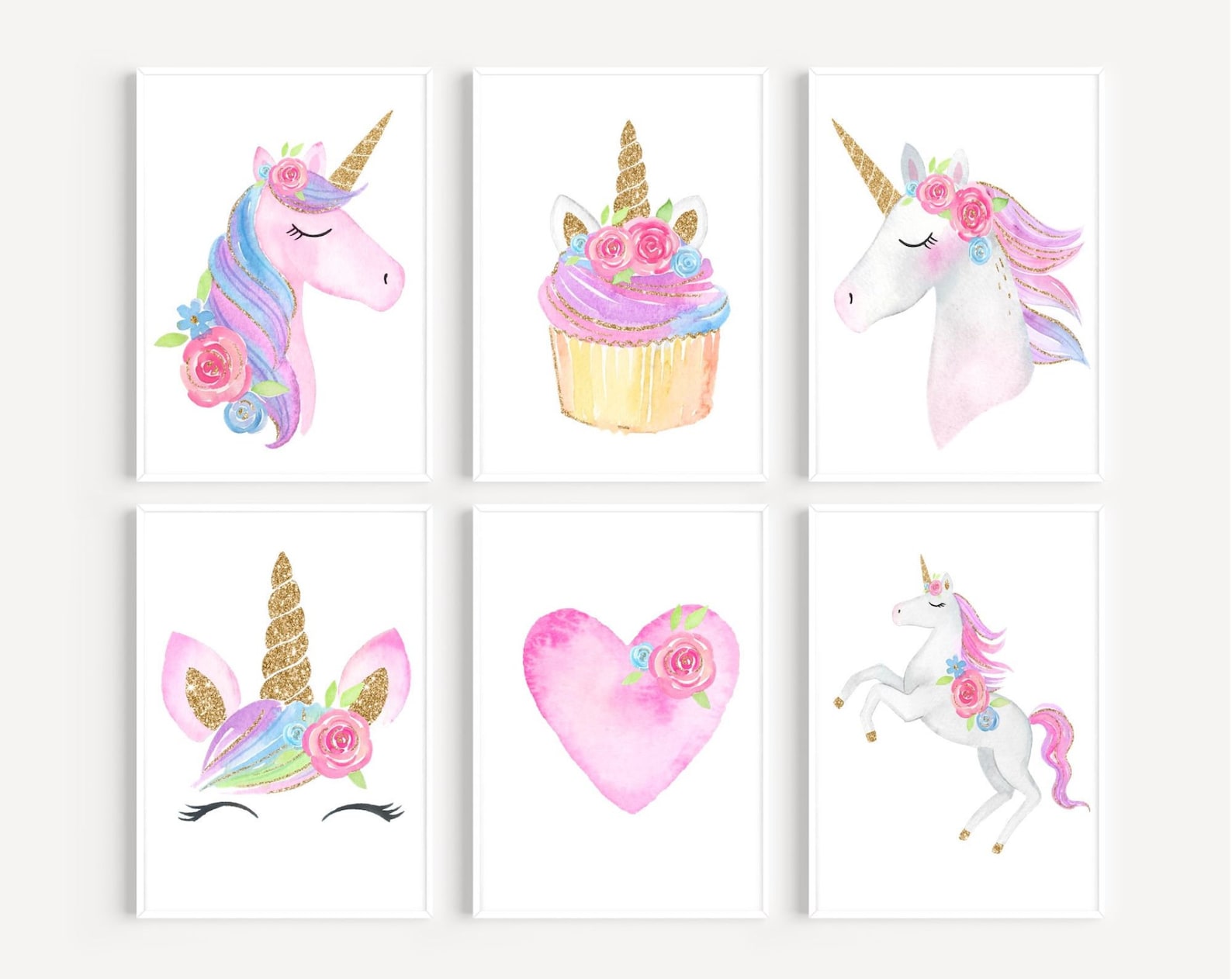 Unicorn Prints Girls Bedroom Prints Girls Nursery Decor - Etsy UK