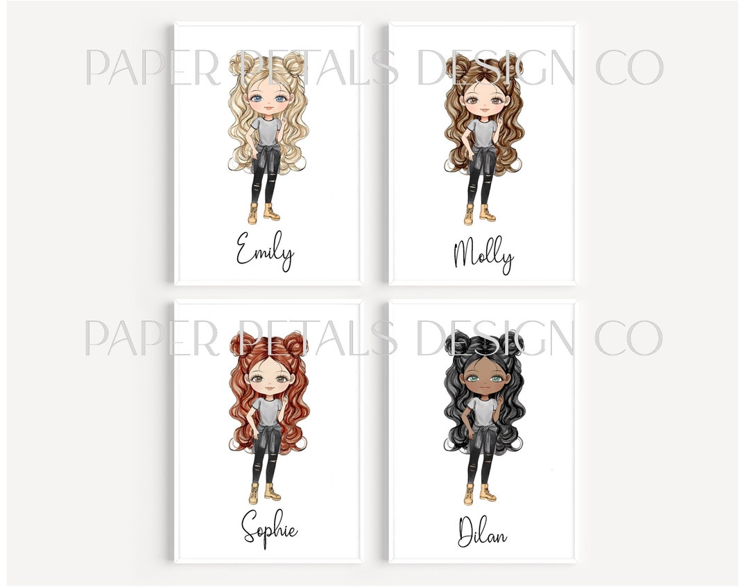 Girls Prints, Personalised Prints, Teenager Bedroom Decor, Personalised
