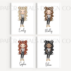 Girls Prints, Personalised Prints, Teenager Bedroom Decor, Personalised Gifts, Girls Bedroom Prints, Girls Pictures, Character Prints, Decor