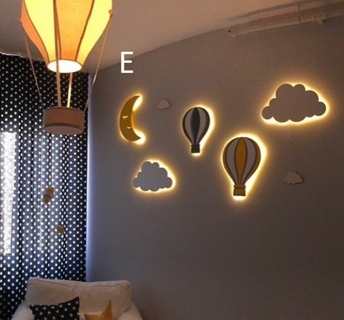 Kids nightlight baby bedroom ceiling lights nursery bedside Etsy