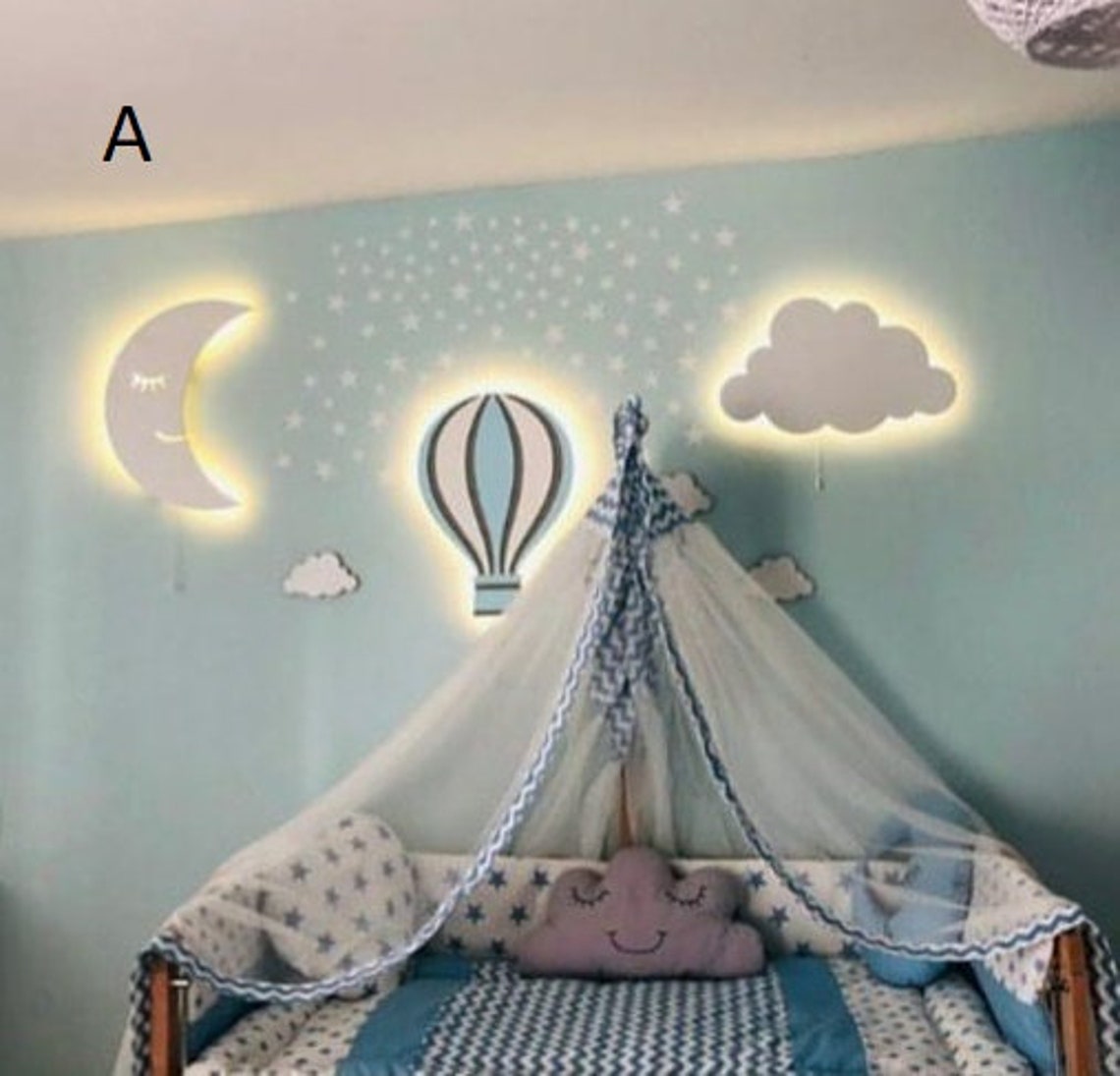 Nursery lighting kids nightlight nursery light fixture baby Etsy