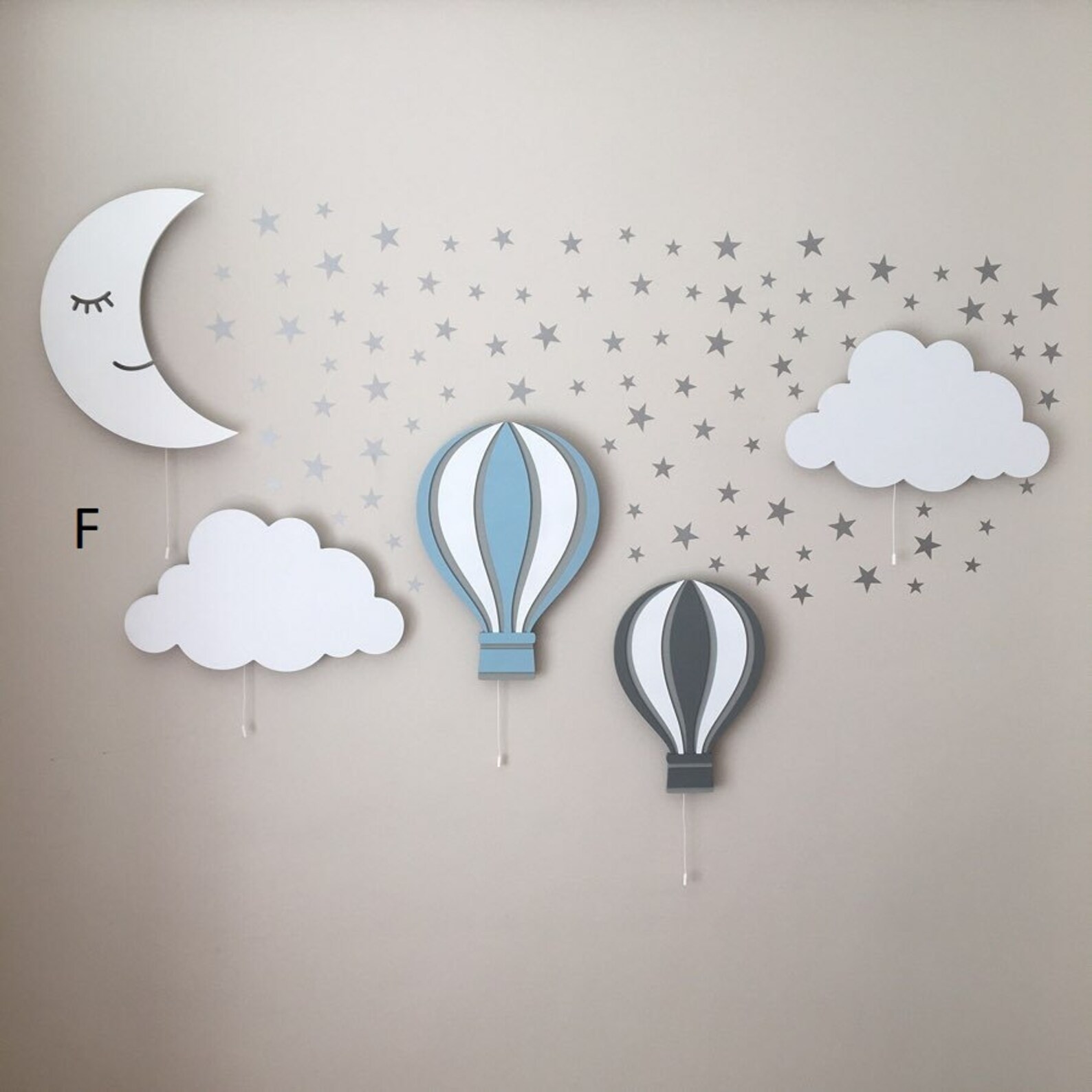 Baby room wall decor nursery lights ceiling baby bedroom Etsy