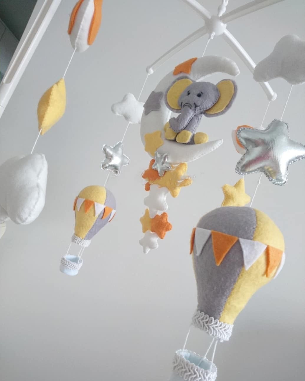 Baby Mobile Cot Mobile Musical Crib Mobile Baby Nursery Etsy