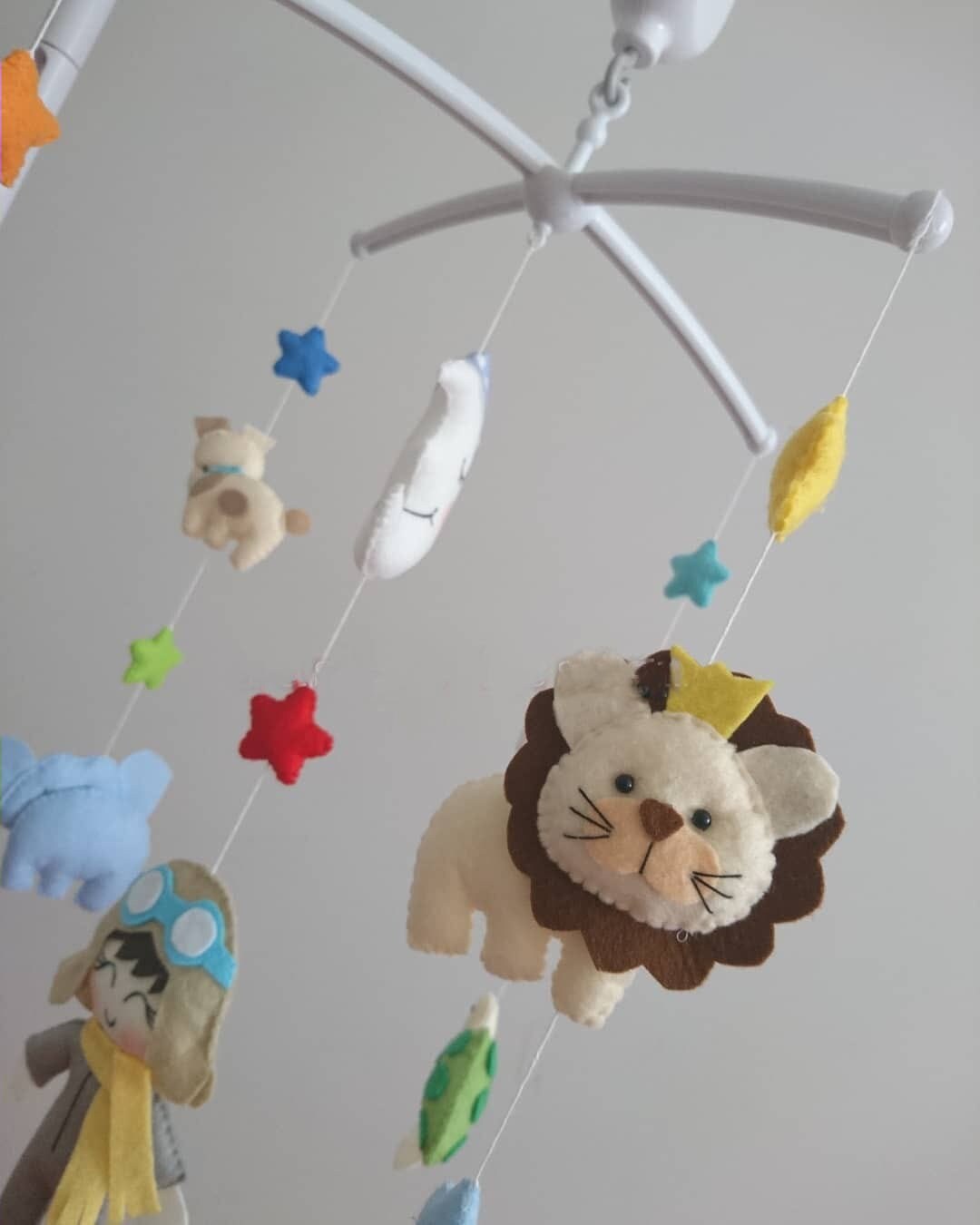 Baby Mobile Cot Mobile Musical Crib Mobile Baby Nursery Etsy