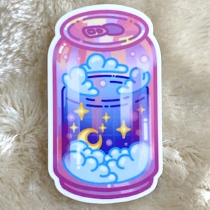 cute sticker aestehtic kawaii die-cut sticker cute moon sticker stars sticker cloud sticker laptop tablet sticker bullet journal kawaii