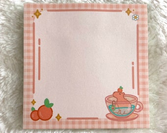 Sticky Notes Capybara Memo Pad kawaii Kladblok Journaling capy gezellig cadeau vriendin stationair Sticky Notes schattig Cottagecore kawaii esthetisch