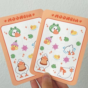 kawaii sticker sheet Duck cute duck sticker sheet journal sticker ducks bulllet journal stickers notebook stickers sketchbook sticker phone