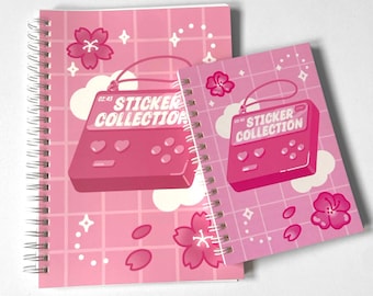 Reusable Sticker Book 100 pages kawaii cute Sticker Collect book kawaii aesthetic girly Sakura Stickerbook Stickercollect Sticker album gift