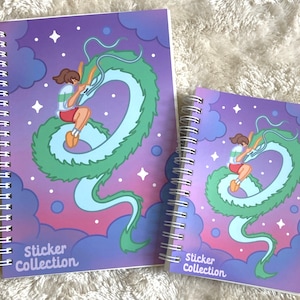 Reusable Sticker Book 100 pages kawaii aesthetic cute Sticker Collect book anime dragon dreamy Stickerbook Sticker album gift stars moon
