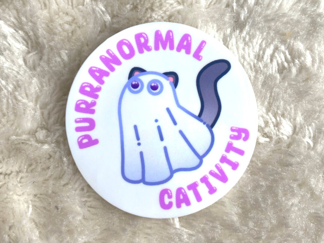 Sticker Ghost Cat Kawaii Sticker Cute Halloween Die-cut Vinyl Sticker ...