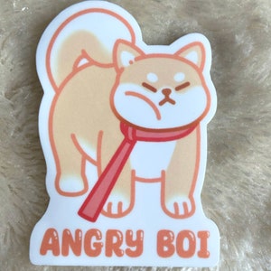 Shiba Inu Sticker Vinyl Die-Cut Sticker dogs Dog Puppy Sticker funny dog Sticker cute Laptop Sticker kawaii Tablet Sticker Phone Waterbottle