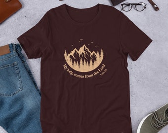 My Help Comes From The Lord T-shirt Bibelvers T-Shirt Für Ihn Für Sie Glaube T-Shirt Hoffnung T-Shirt Kurzärmeliges Unisex T-Shirt