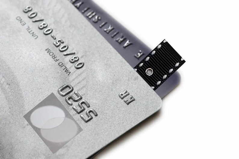 Tiradores de tarjetas de crédito hechos a mano: organizador de billetera y ayuda para la artritis imagen 9