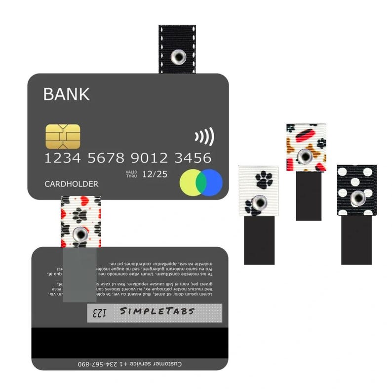 Tiradores de tarjetas de crédito hechos a mano: organizador de billetera y ayuda para la artritis imagen 6