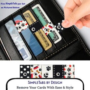 Tiradores de tarjetas de crédito hechos a mano: organizador de billetera y ayuda para la artritis imagen 2