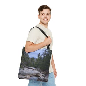 Naturinspirierte Einkaufstasche, Abenteuertasche, Geschenk für Outdoor-Liebhaber, umweltfreundliche Tasche, Reisetasche