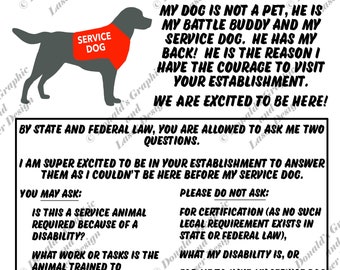 Service Dog Not My Pet SVG PNG | Sublimation Design (Digital Download)