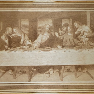 The Last Supper 2 - Glowforge Laser Ready Files - Digital Download - Wood Engrave - SVG - PDF - PNG - Wall Art - Gifts