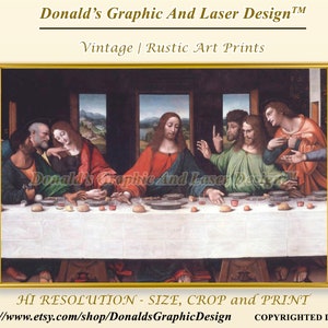 Jesus 2 Last Supper | Wall Art | Wall Decor | Painting | Digital Print | Digital Download | Digital Art | PRINTABLE WALL ART