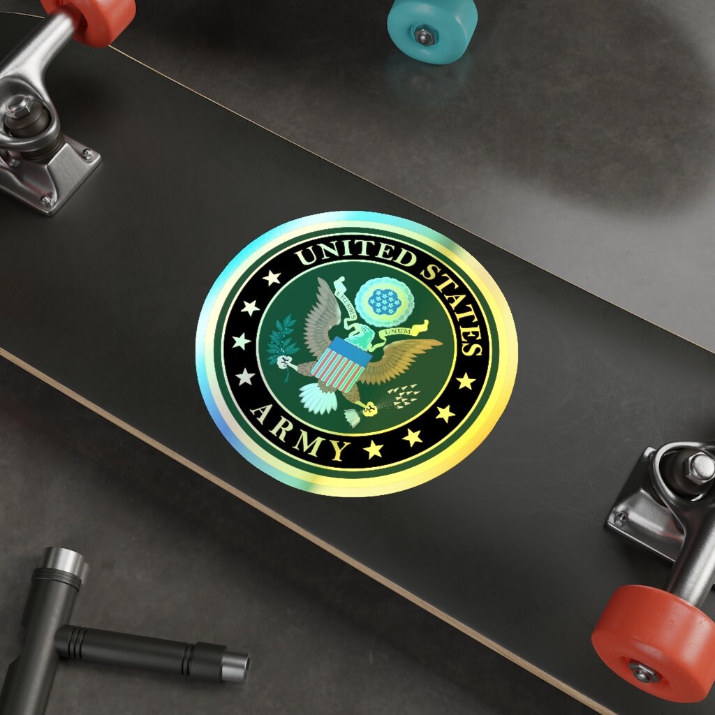 Holographic US Army Logo Diecut Stickers Military Sticker Army Mom