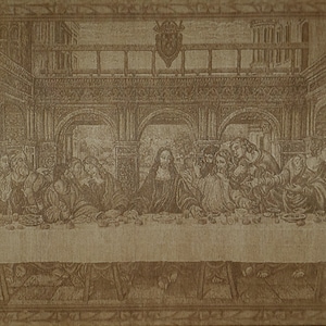 The Last Supper 1 - Glowforge Laser Ready Files - Digital Download - Wood Engrave - SVG - PNG - Wall Art - Gifts