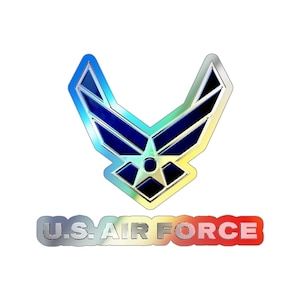 Holographic US Air Force Logo Die-cut Stickers Military Sticker Air Force Mom Decal Art Decor Gifts