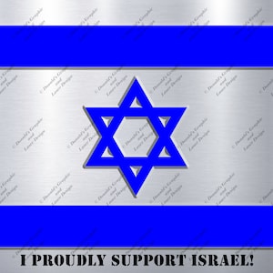 Israel Support Flag Sticker Decal Label Tag | Gifts